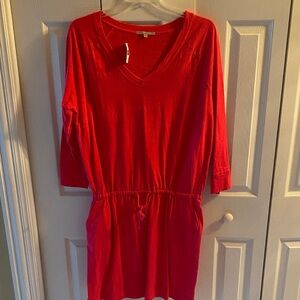 GAP Hot Pink V-Neck Top size XL Tall